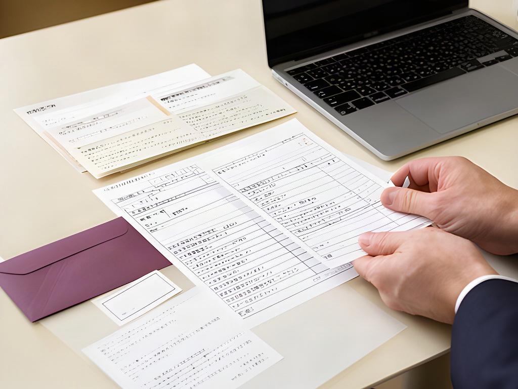 担当者がメール依頼の書類と表計算の出力を照合している様子
